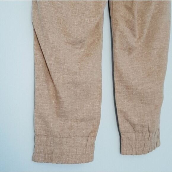 MEC | Hemp Blend Cropped Pull-On Casual Pants Tan Sz 4 - Picture 11 of 12